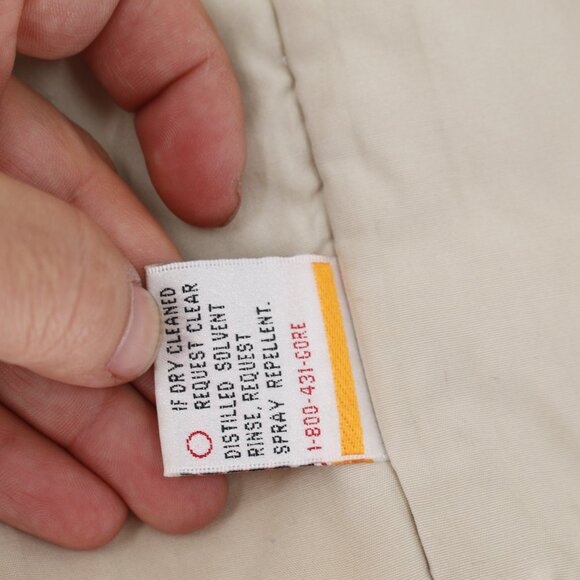 LL bean Jacket Men XLT Parka Khaki Gore-Tex Full Zip hooded insulated chore coat - Picture 15 of 16